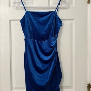 Emerald Sundae Royal Blue Mini Dress